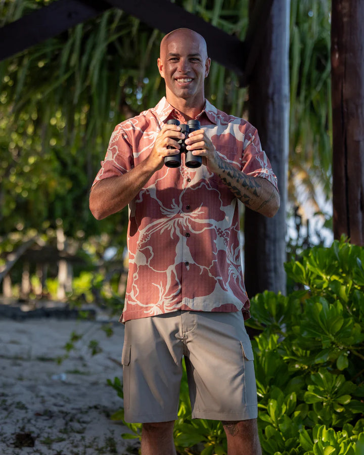 QUIKSILVER WATERMAN BAY BREEZE WOVEN - MARSALA RED (MPD0)