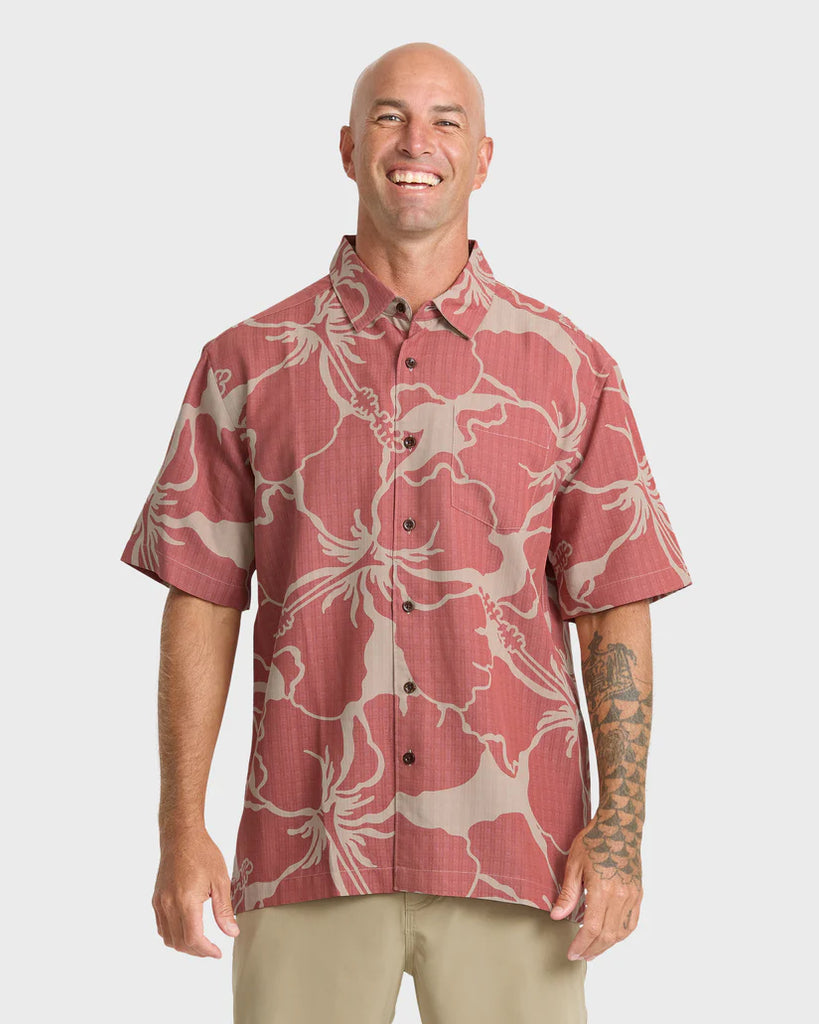 QUIKSILVER WATERMAN BAY BREEZE WOVEN - MARSALA RED (MPD0
