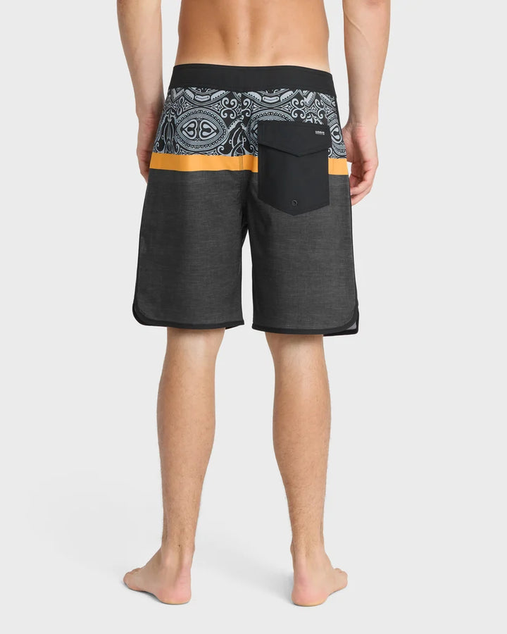 QUIKSILVER SURFSILK HAWAII BLOCKCHILD 19" BOARDSHORT - ANTHRACITE (ANH)