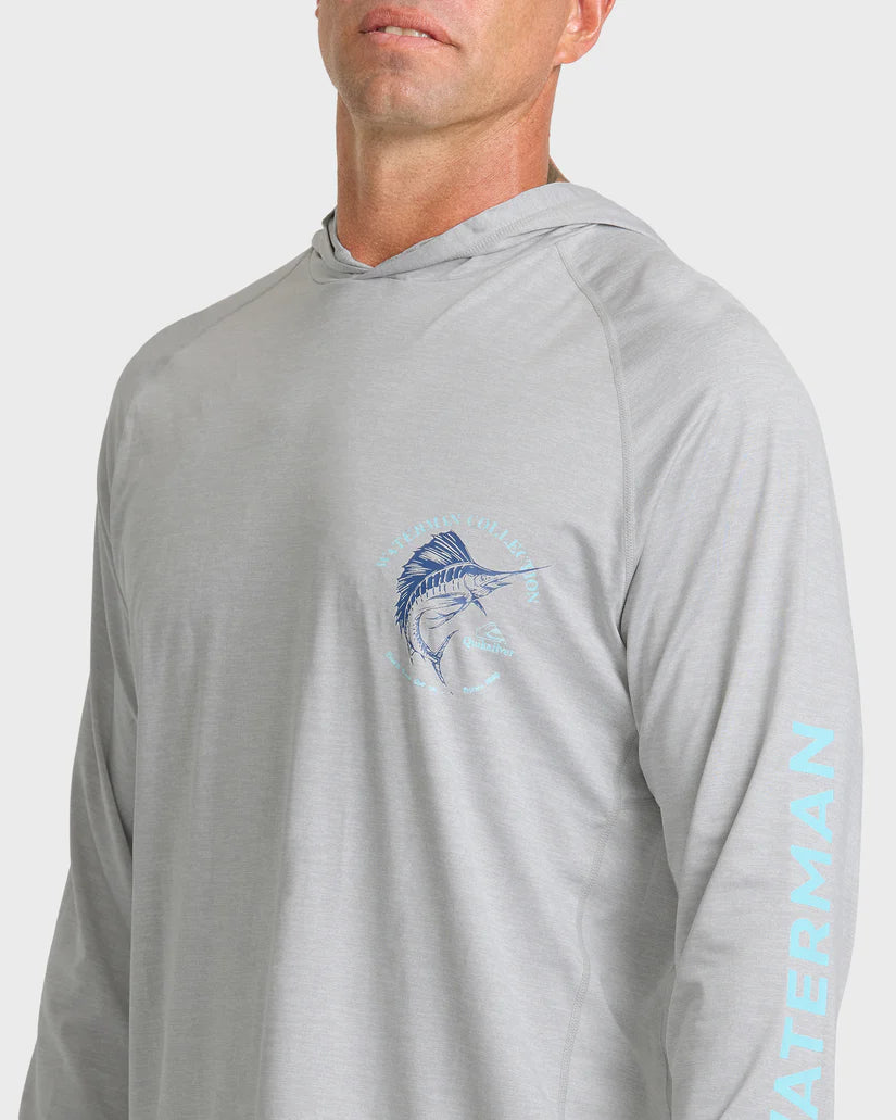 QUIKSILVER MARLEY HOODY LYCRA - LIGHT GRAY (LTH)