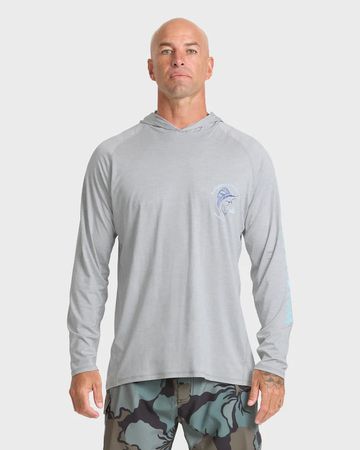 QUIKSILVER MARLEY HOODY LYCRA - LIGHT GRAY (LTH)
