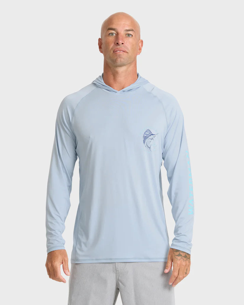 QUIKSILVER MARLEY HOODY LYCRA - SKYWAY (SWY)