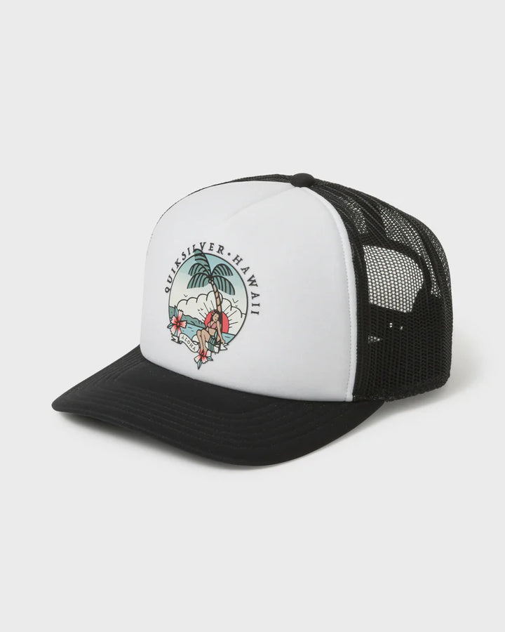 QUIKSILVER HI WAHINE TRUCKER - WHITE