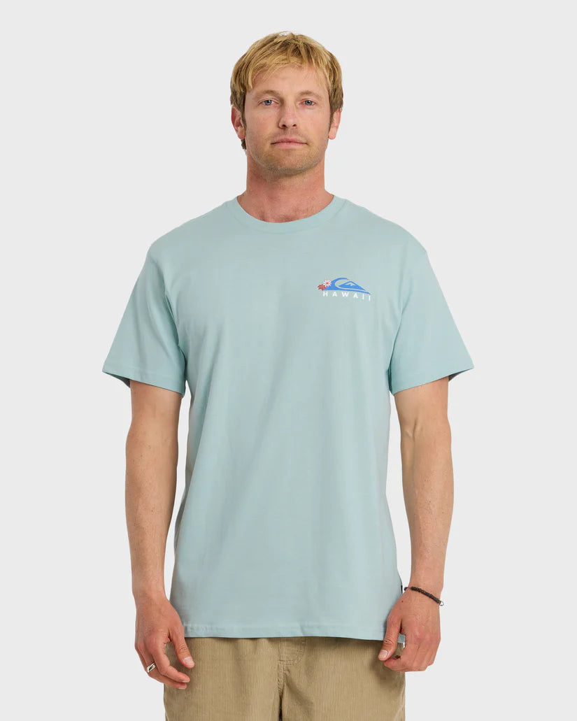 QUIKSILVER HI TUBE TIME TEE - BLUE HAZE (BHZ)