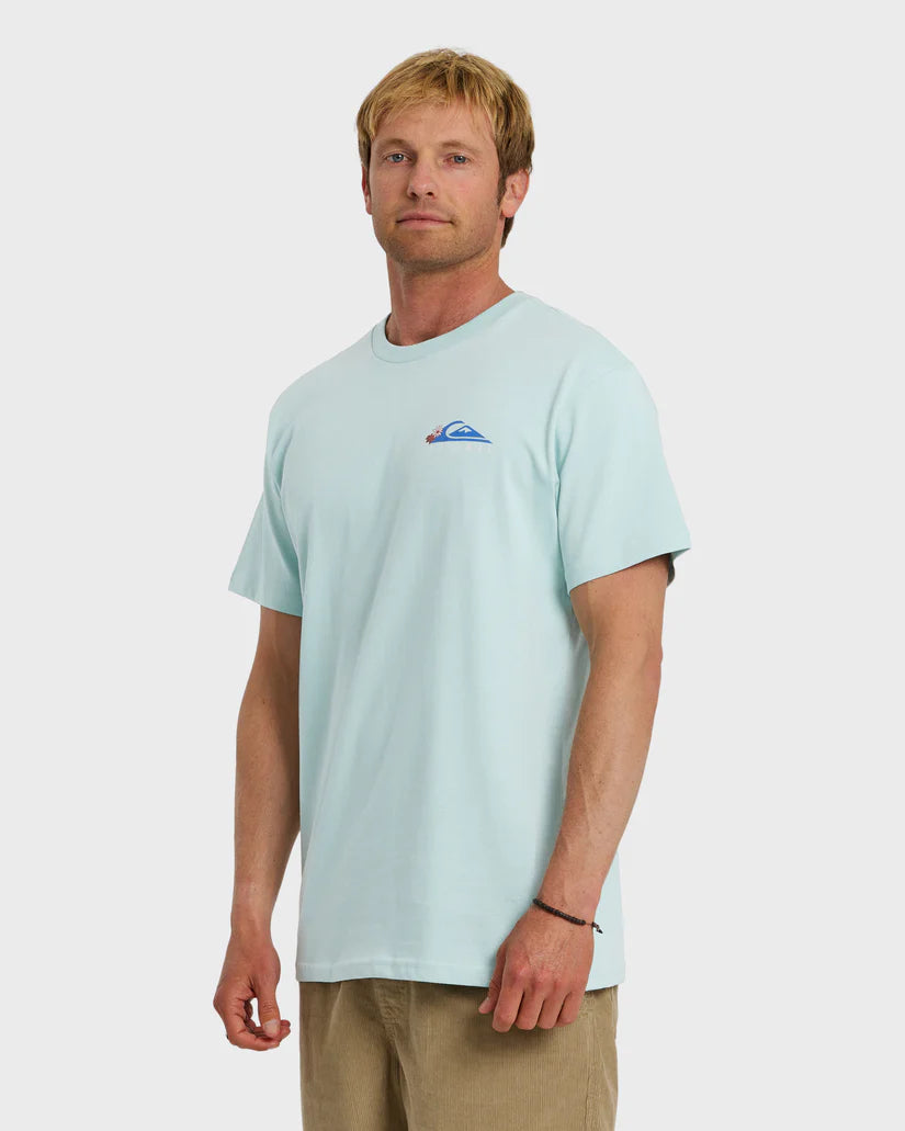 QUIKSILVER HI TUBE TIME TEE - BLUE HAZE