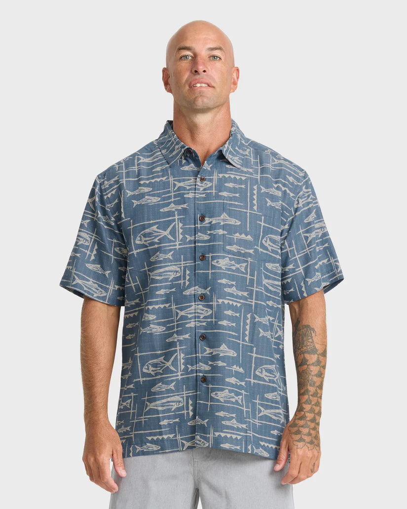 Quiksilver Men's Waterman Topanga Short Sleeve Shirt