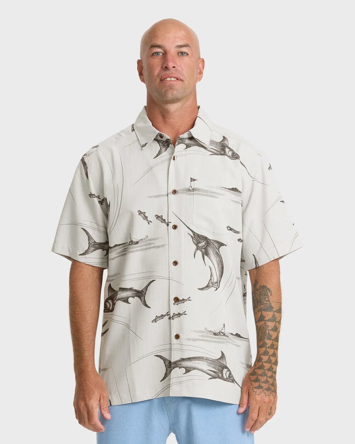QUIKSILVER FISH ON WATERMAN WOVEN - HIGH RISE (HHR)