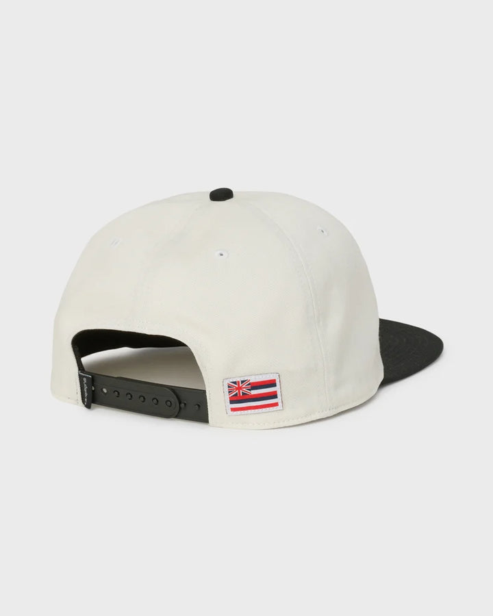 QUIKSILVER HAWAII WORLD 5-PANEL SNAPBACK - SNOW WHITE