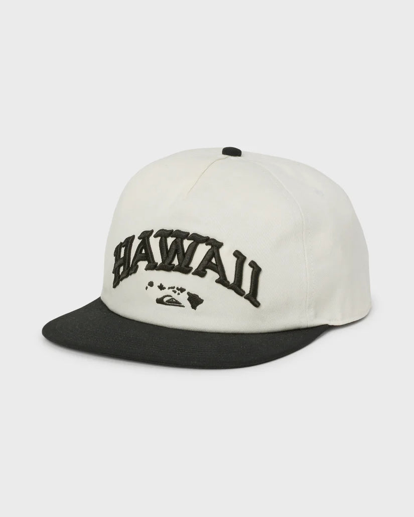 QUIKSILVER HAWAII WORLD 5-PANEL SNAPBACK - SNOW WHITE