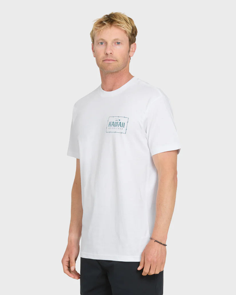 QUIKSILVER HI HAWAII LOCK TEE - WHITE