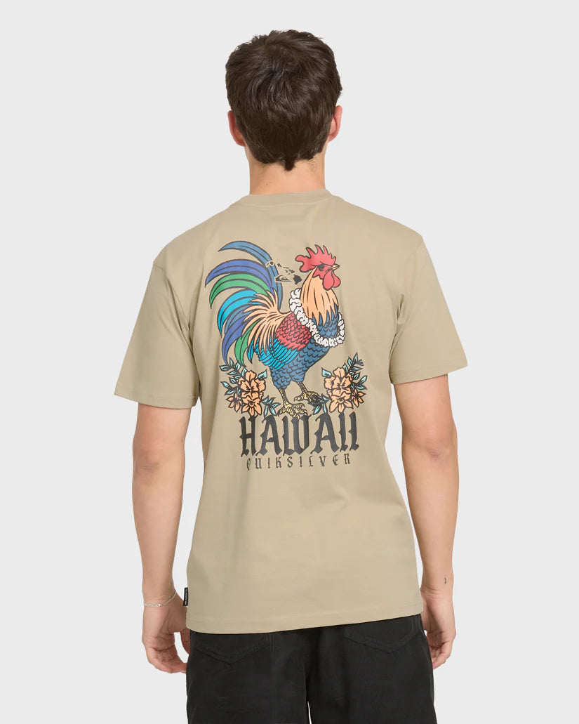 QUIKSILVER HI DA ROOSTER TEE - SENECA ROCK (SRO)