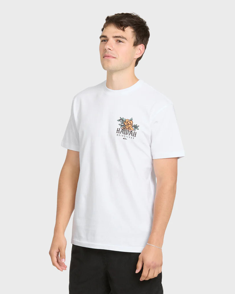 QUIKSILVER HI DA ROOSTER TEE - WHITE