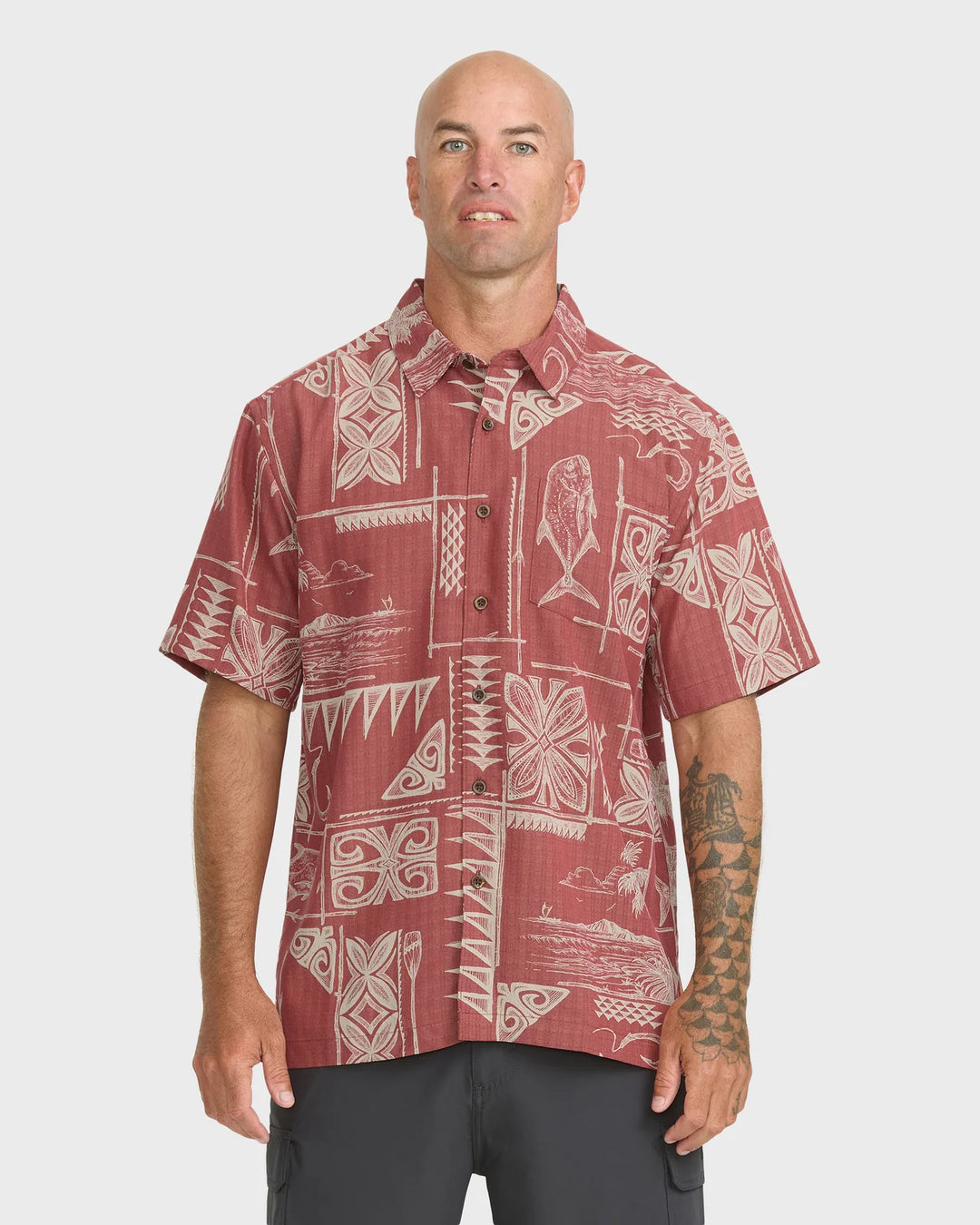 QUIKSILVER WATERMAN OHANA BAY WOVEN - MARSALA (MPD0)
