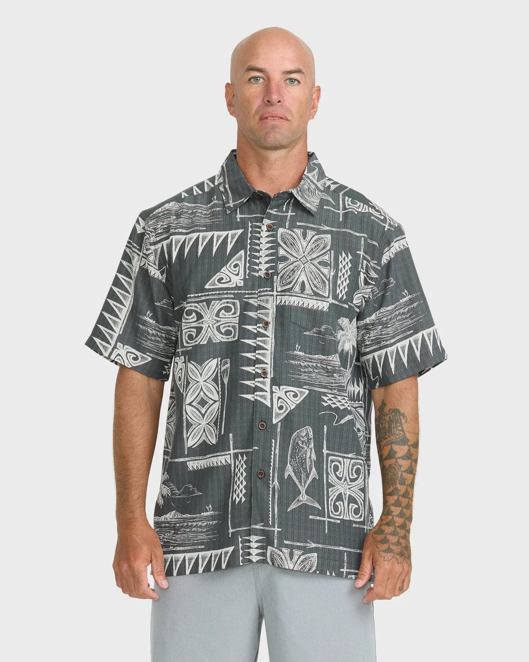 QUIKSILVER WATERMAN OHANA BAY WOVEN - PHANTOM (PHT)