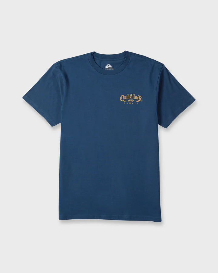 QUIKSILVER HI OLD ENGLISH TEE - DKD