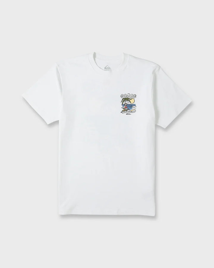 QUIKSILVER HI ISLAND PEACE TEE - WHITE