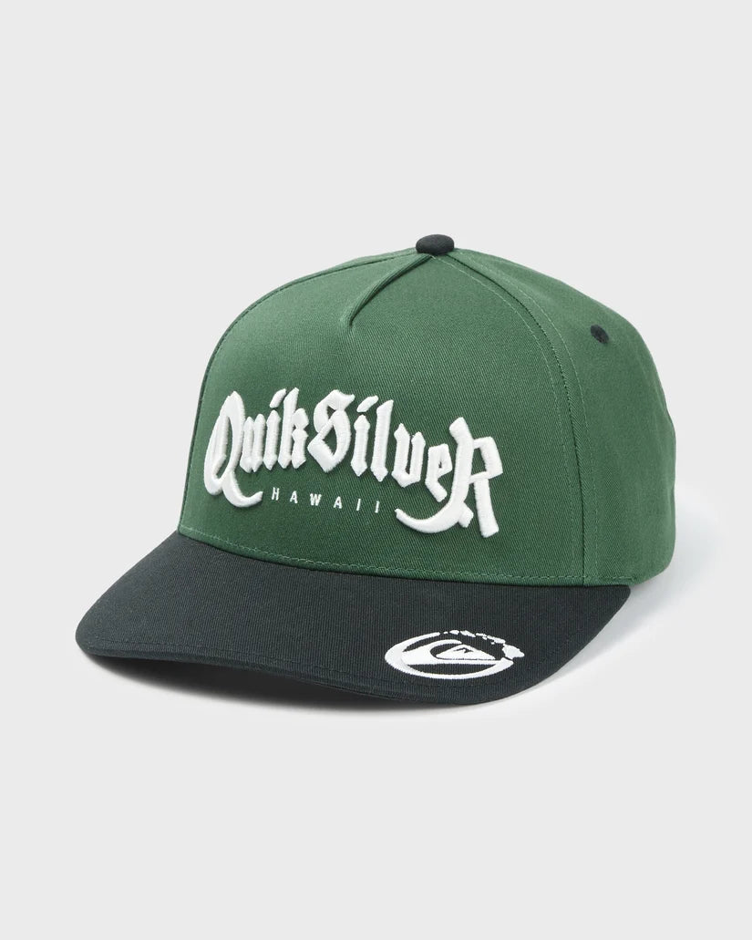QUIKSILVER HAWAII MADE SNAPBACK HAT - GREEN TOPIARY (GTI)