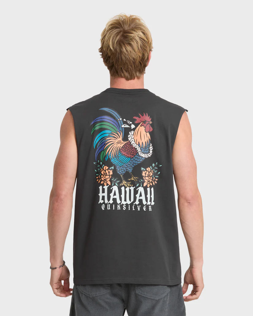 QUIKSILVER HI DA ROOSTER MUSCLE TANK TOP - PHANTOM
