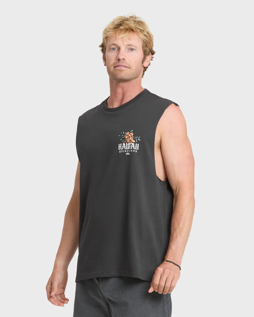 QUIKSILVER HI DA ROOSTER MUSCLE TANK TOP - PHANTOM
