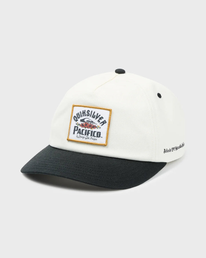QUIKSILVER PACIFICO SIGNAGE LOCKUP CAP - OFF WHITE