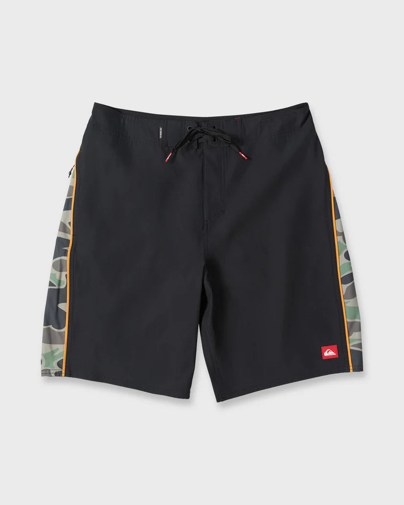 QUIKSILVER YOUNG GUNS NOMAD PRINT 21" BOARDSHORT - ANTHRACITE