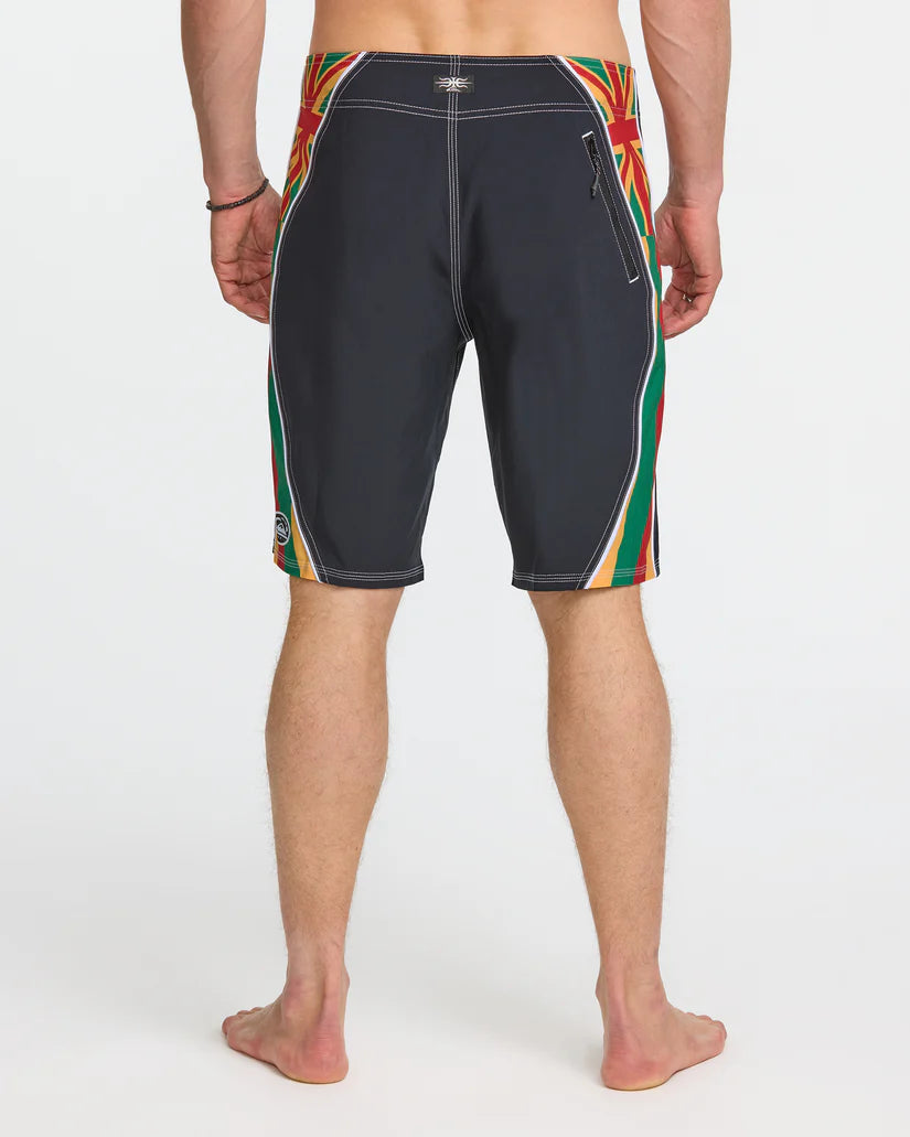 QUIKSILVER SURFSILK HI FLIGHT BOARDSHORT - BLACK
