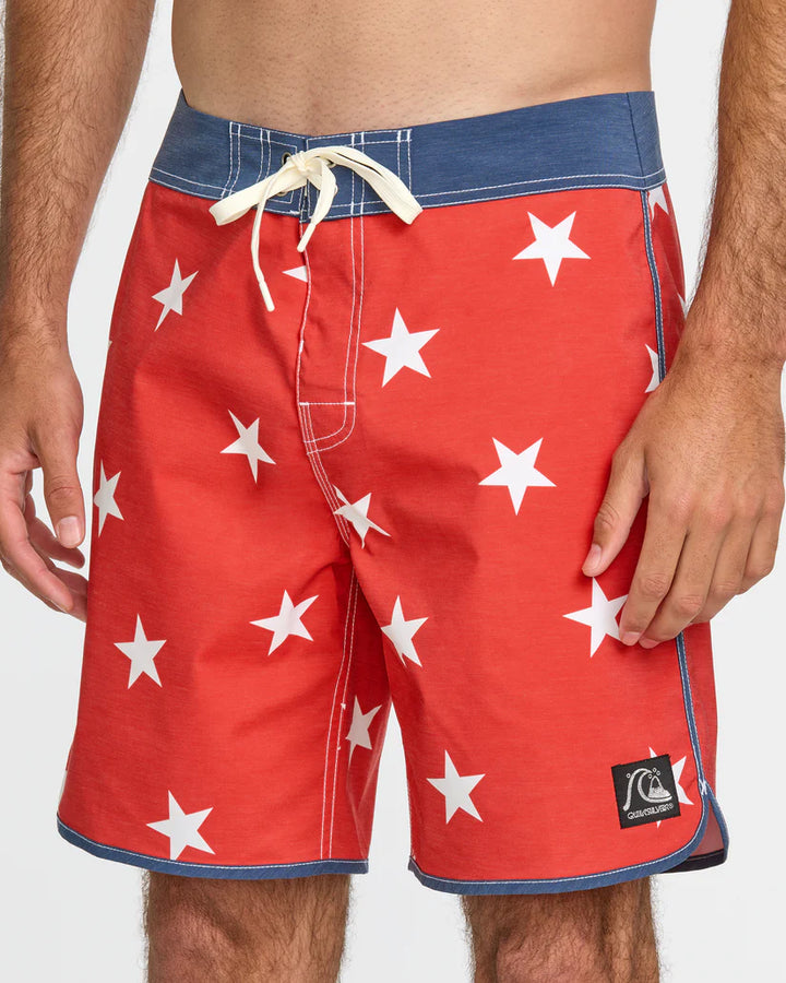 QUIKSILVER ORIGINAL STARS BOARDSHORT - HIGH RISK RED