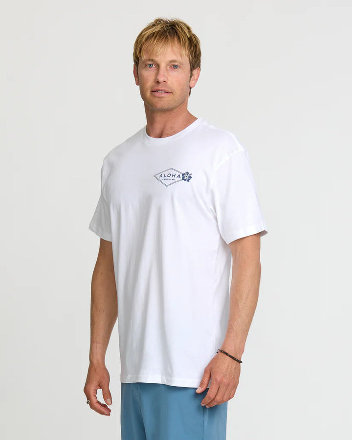 QUIKSILVER HI CLASSIC ALOHA TEE - WHITE