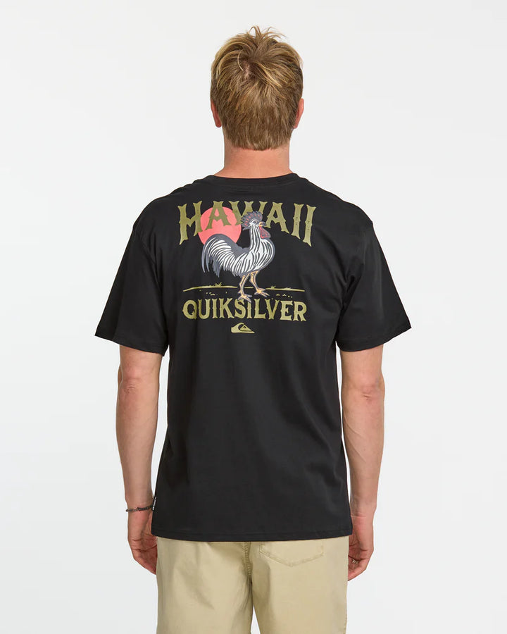QUIKSILVER HI ROOSTER BOYZ TEE - BLACK