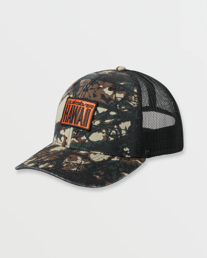 QUIKSILVER HI HUNTER TRUCKER HAT - CAMO