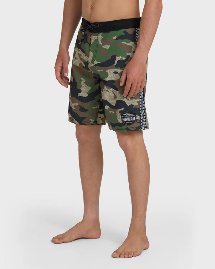 QUIKSILVER HI SIDEWIND 20" BOARDSHORT - CAMO (GRA0)