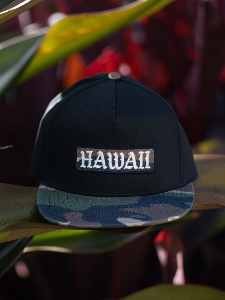 QUIKSILVER HI MANA SNAPBACK HAT - BLACK
