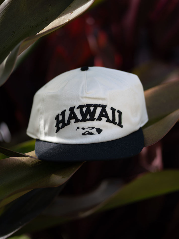 QUIKSILVER HAWAII WORLD 5-PANEL SNAPBACK - SNOW WHITE