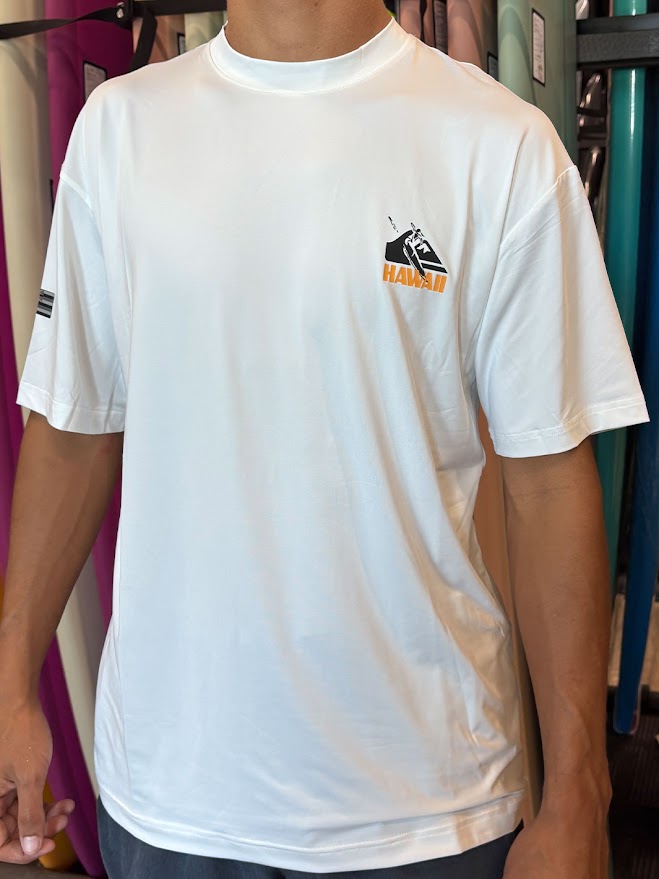 QUIKSILVER HI PETROGLYPH SURF SHIRT - WHITE