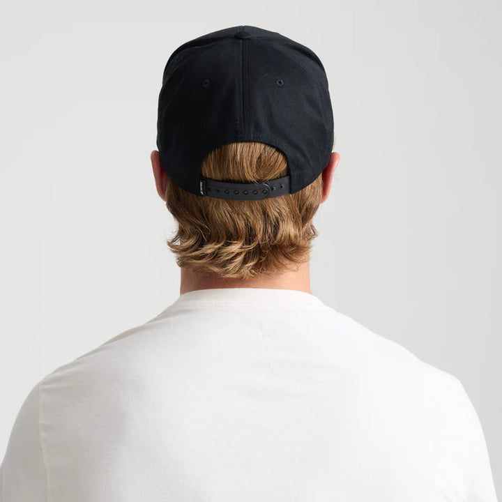 ROARK FEAR THE SEA SNAPBACK HAT - BLACK