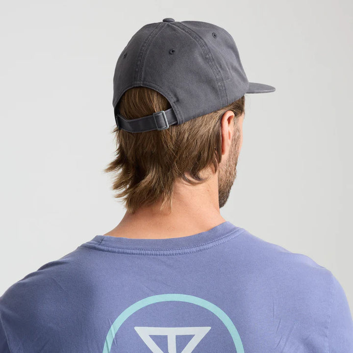 ROARK MADE TO FADE 6 PANEL STRAPBACK HAT - WASHED CHARCOAL (WCC)
