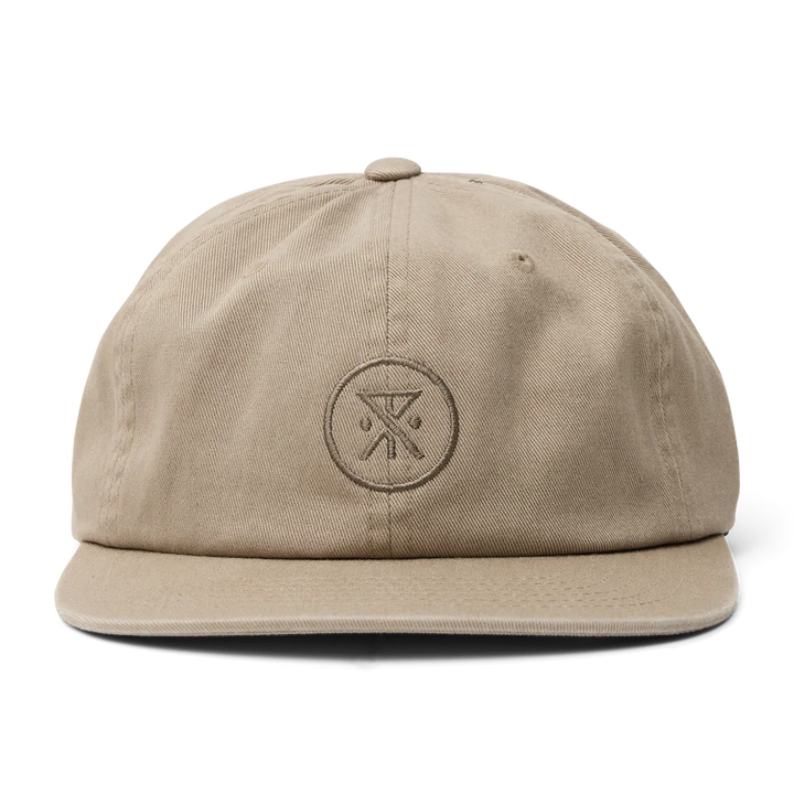 ROARK MADE TO FADE 6 PANEL STRAPBACK HAT - WASHED FOSSIL (WFS)