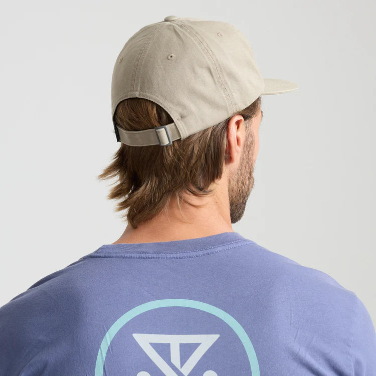 ROARK MADE TO FADE 6 PANEL STRAPBACK HAT - WASHED FOSSIL (WFS)