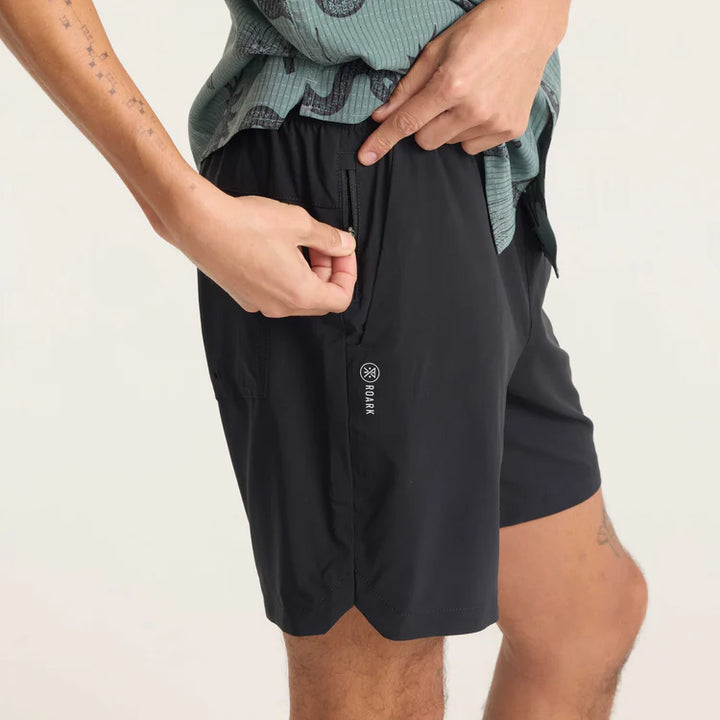 ROARK SERRANO 7" ACTIVE SHORTS - BLACK