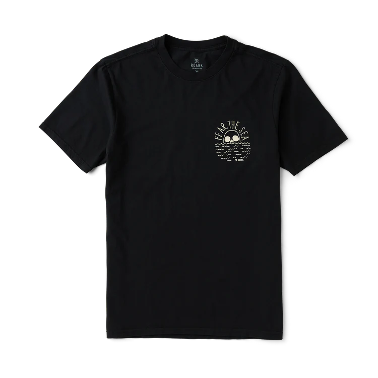 ROARK FEAR THE SEA TEE - BLACK