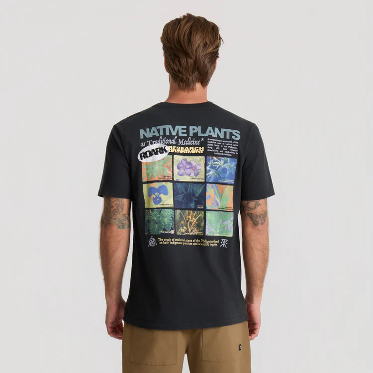 ROARK PLANT MEDICINE TEE - WASHED BLACK (WAB)