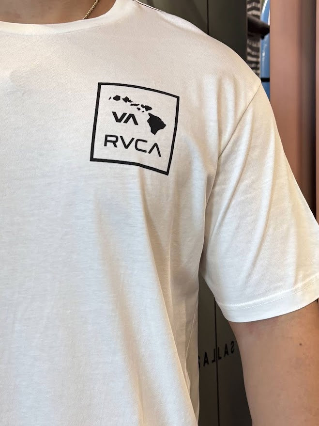 RVCA VA ATW HAWAII TEE - ANTIQUE WHITE
