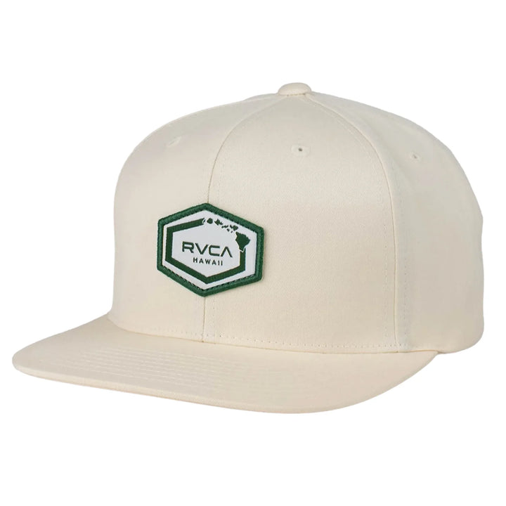 RVCA ISLAND HEX SNAPBACK HAT - OFF WHITE (OFW)