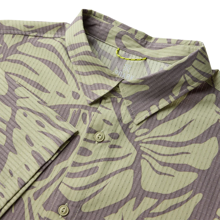 ROARK BLESS UP WOVEN BUTTON DOWN SHIRT- SHARK (SHK)