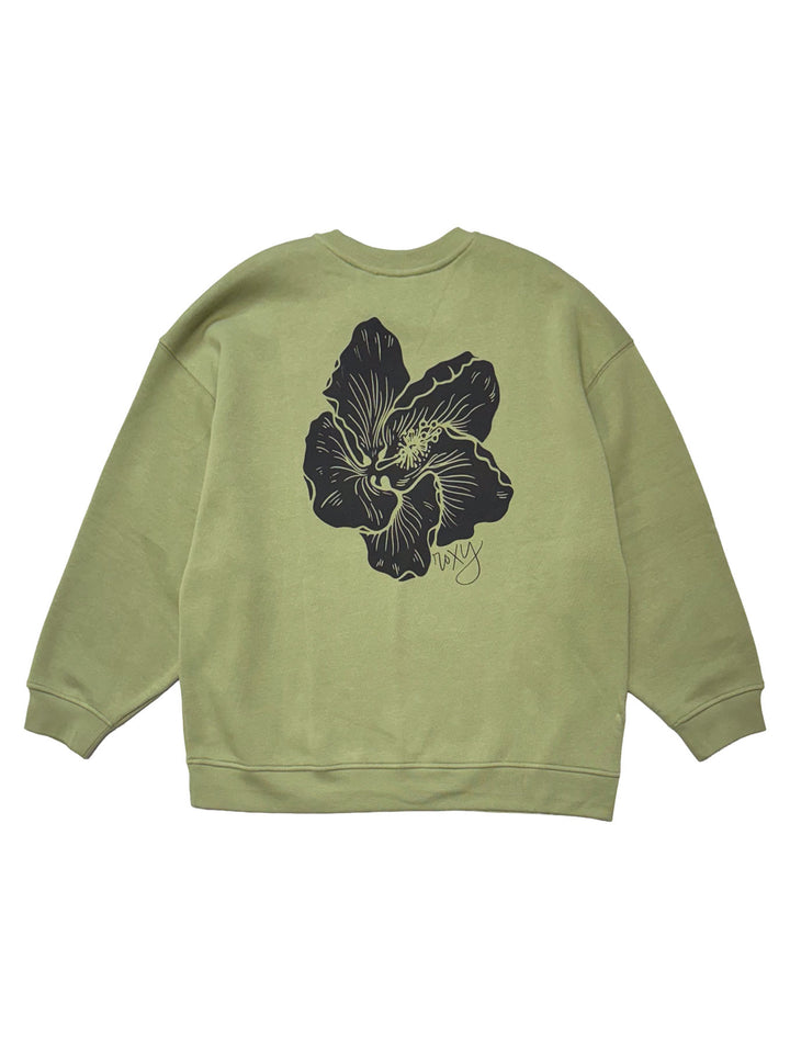 ROXY ALOHA HIBI MORNING HIKE FLEECE - SAGE (GSG)