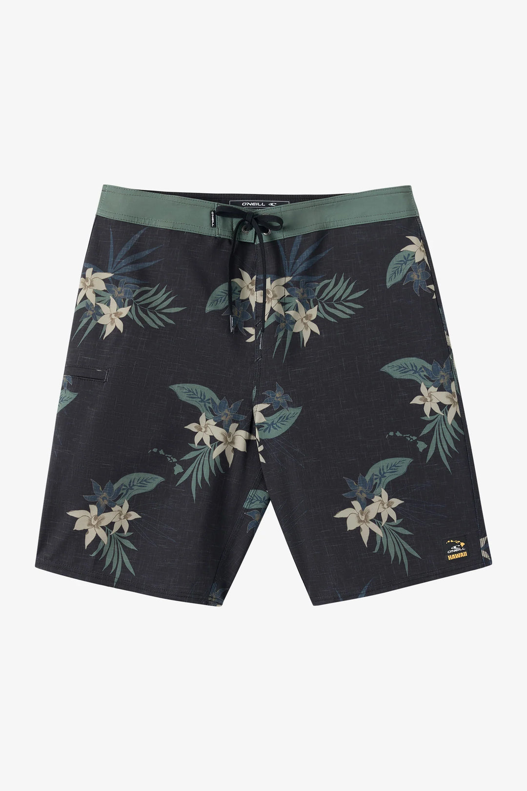 O'NEILL HYPERFREAK HEAT HAWAII 20" BOARDSHORT - BLACK