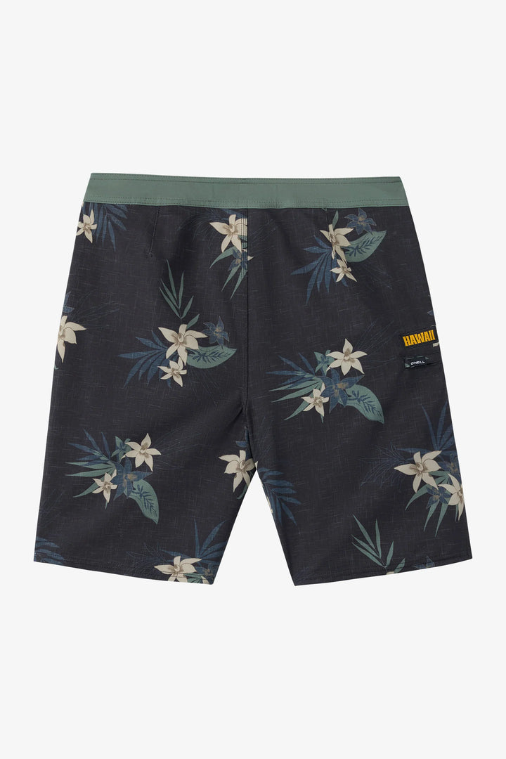 O'NEILL HYPERFREAK HEAT HAWAII 20" BOARDSHORT - BLACK