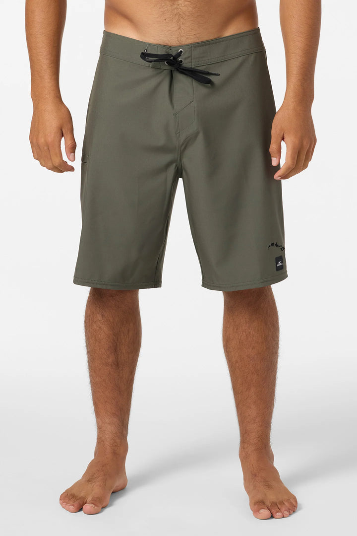 O'NEILL HYPERFREAK HEAT SOLID HAWAII BOARDSHORT - ARMY