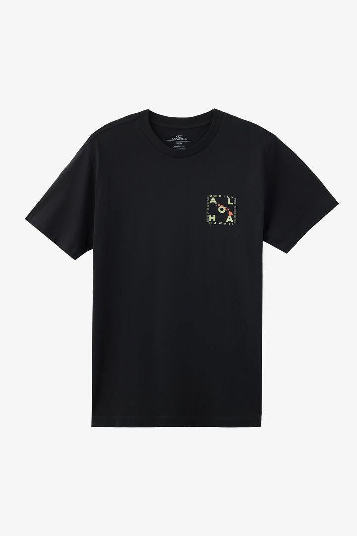 O'NEILL HAWAII LAYOUT CLASSIC SS TEE - BLACK