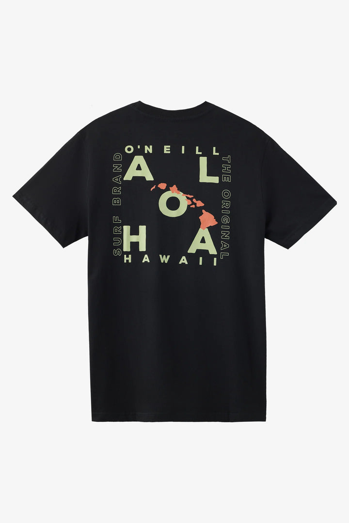 O'NEILL HAWAII LAYOUT CLASSIC SS TEE - BLACK